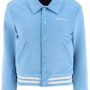 NWOT Sporty & Rich Corduroy Varsity Jacket - Size Medium